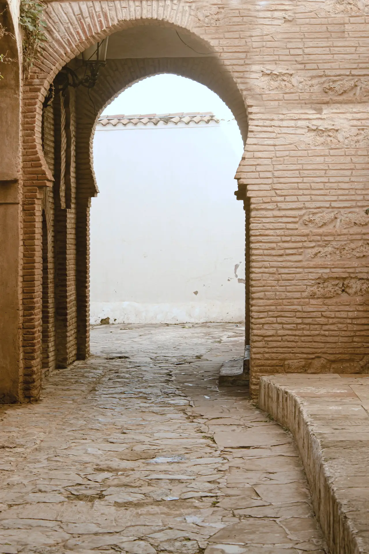 A vaulted passage in the medina