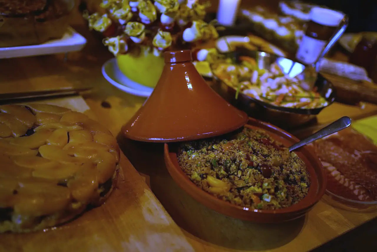 Dinner, tagines and dishes